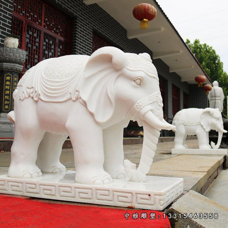 石雕招财大象