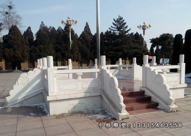 石雕景观升旗台