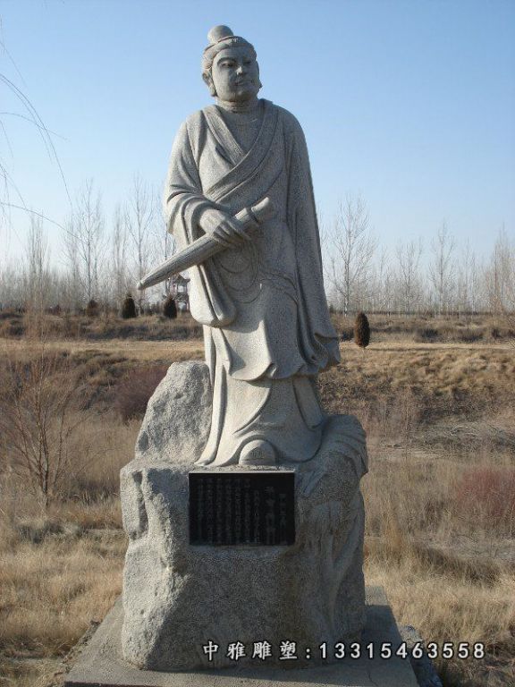 石雕广场孝道主题人物