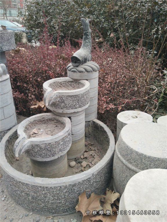庭院石雕流水池