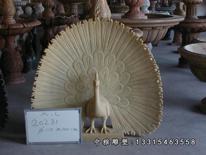 孔雀石雕动物