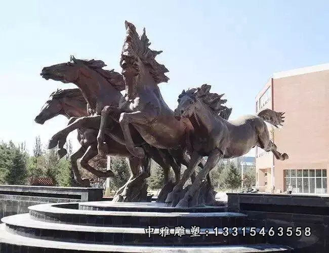 广场铜雕马摆件