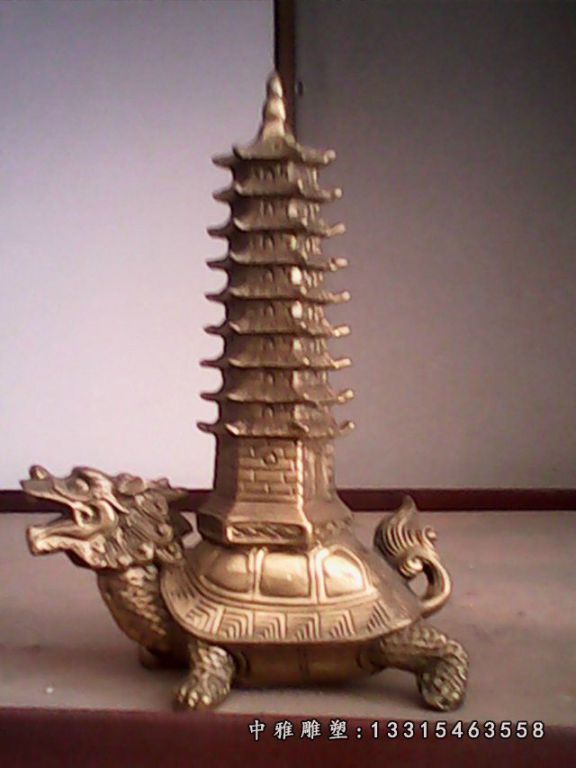 动物铜雕龙龟
