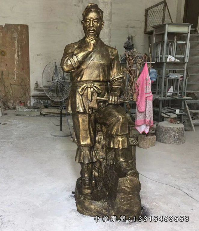 铜雕木匠鲁班雕塑