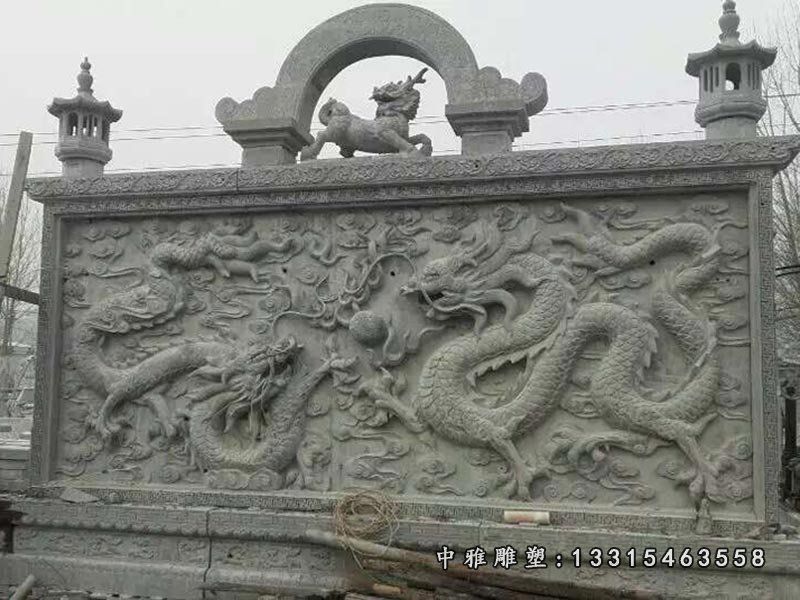 石雕庭院影壁
