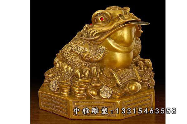 招财铜雕金蟾