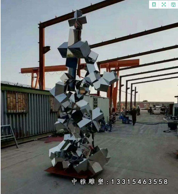 园林不锈钢太湖石雕塑