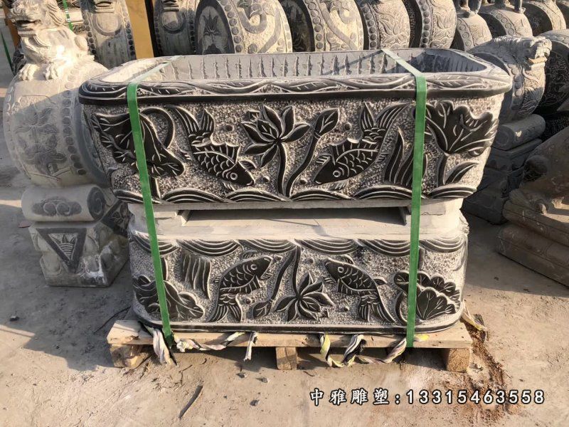 庭院石雕水缸