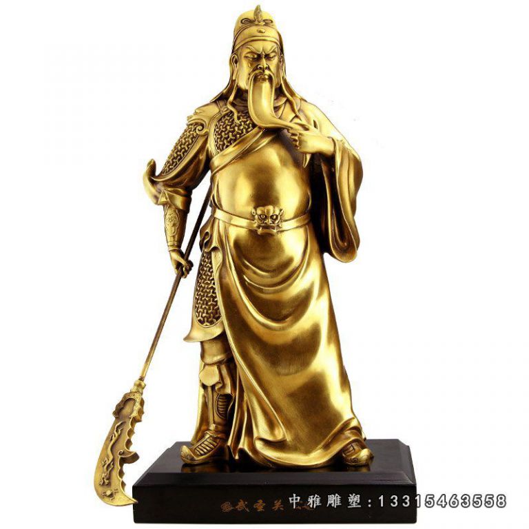 铜雕武财神关公