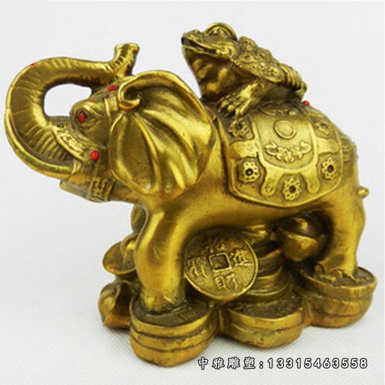 金蟾动物铜雕