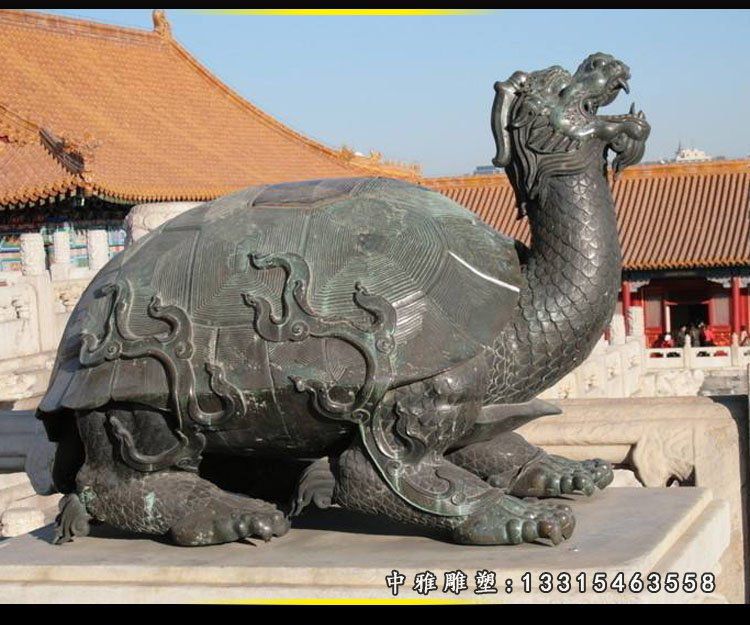 神兽铜雕龙龟