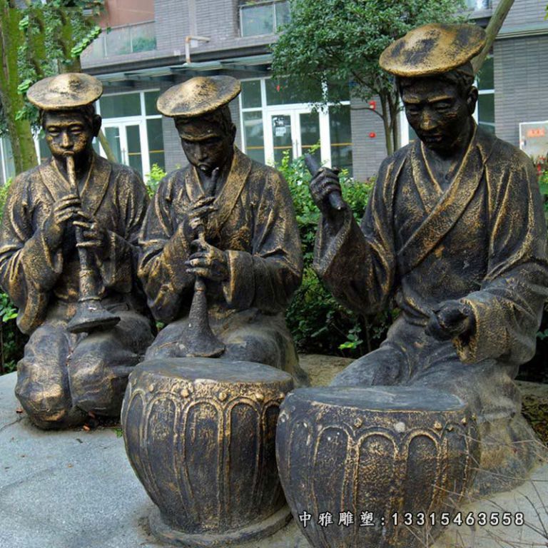 铜雕公园少数民族