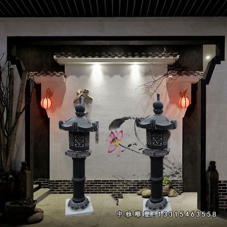 公园仿古石灯