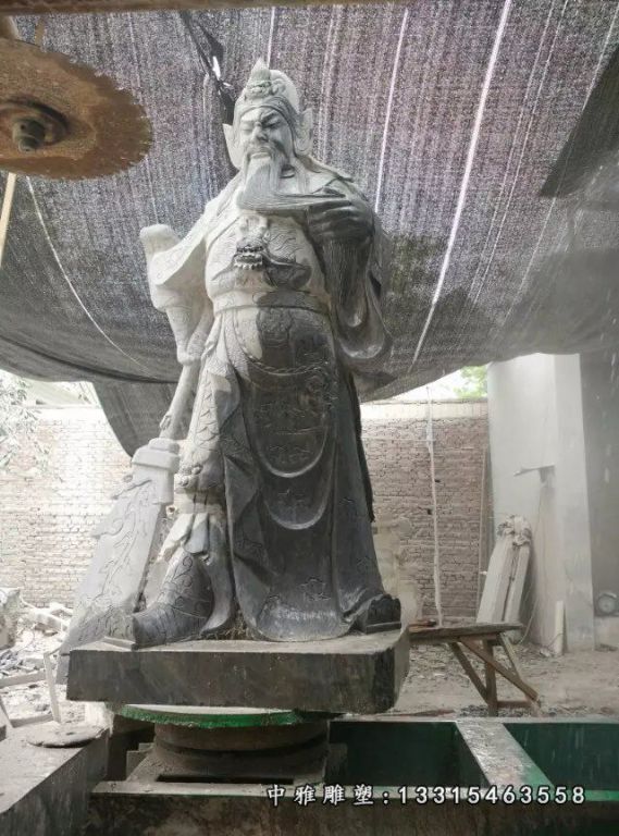 石雕历史人物关公
