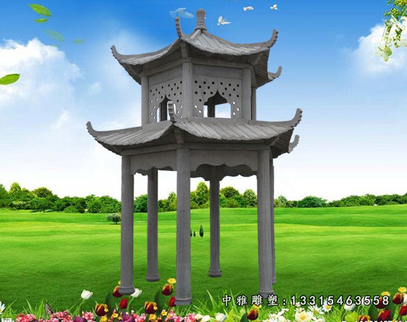 景观石雕凉亭