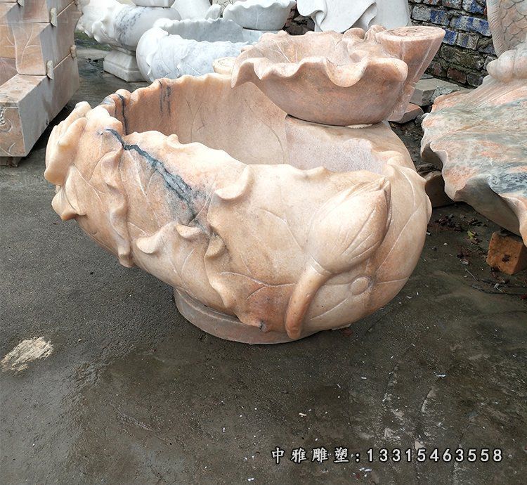 石雕庭院仿古流水池