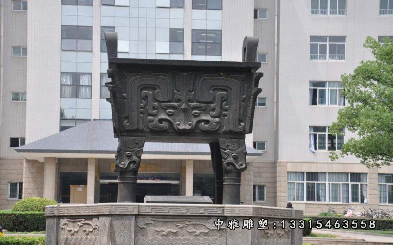 寺庙铜鼎雕塑