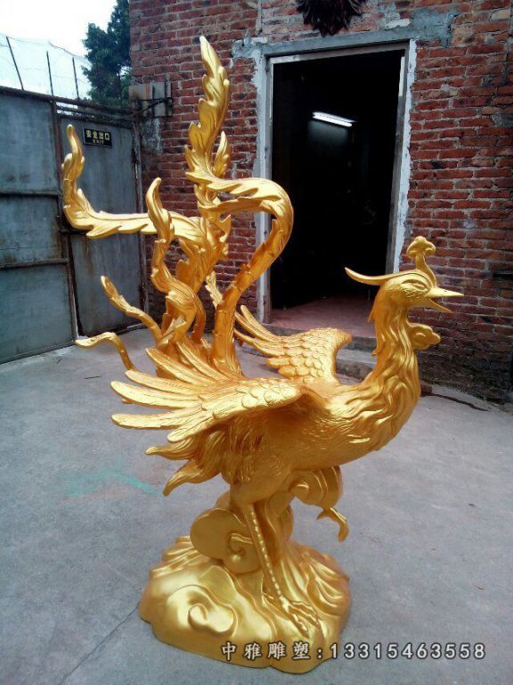 铜雕凤凰城市动物雕塑