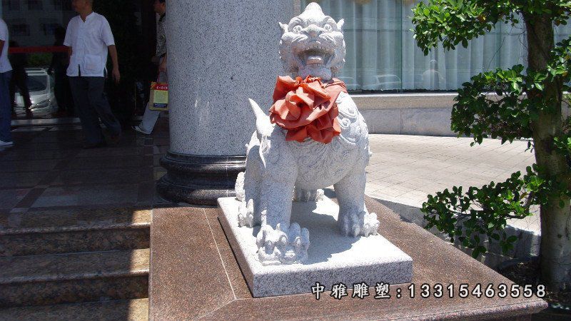 獬豸大理石动物雕塑