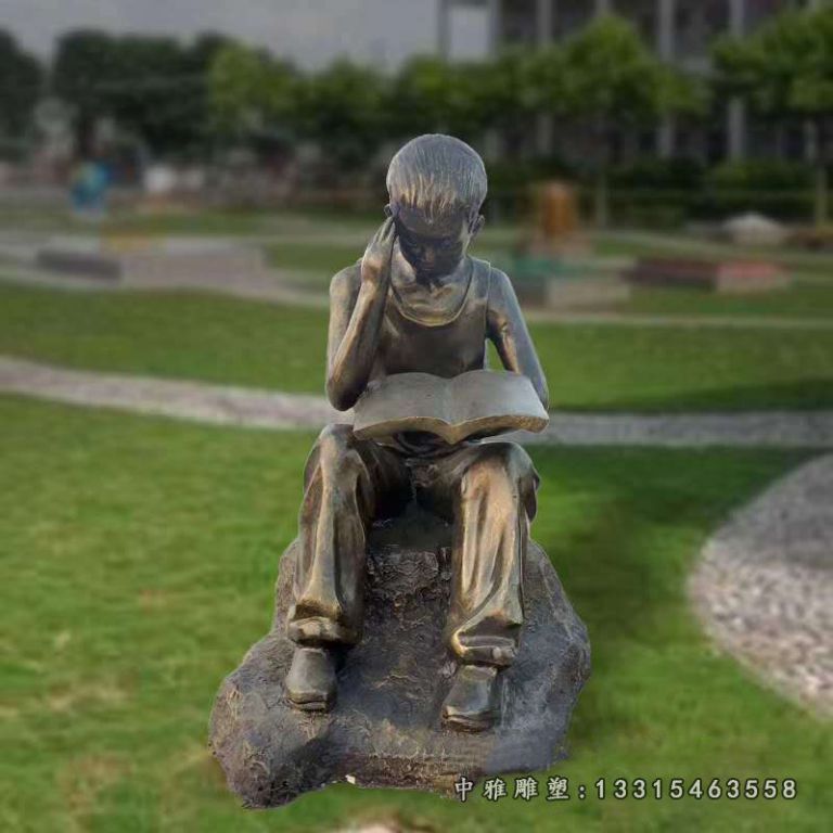 读书铜雕人物雕塑
