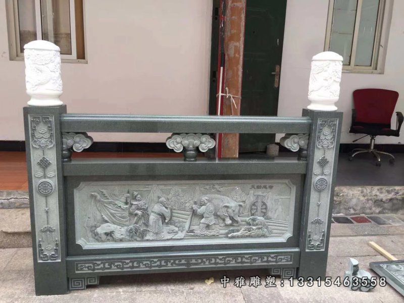 青石栏板建筑雕塑