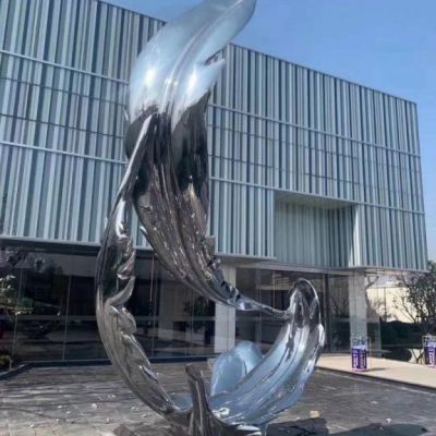 不锈钢广场铁艺羽毛雕塑