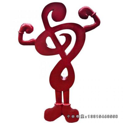 广场创意音符不锈钢雕塑