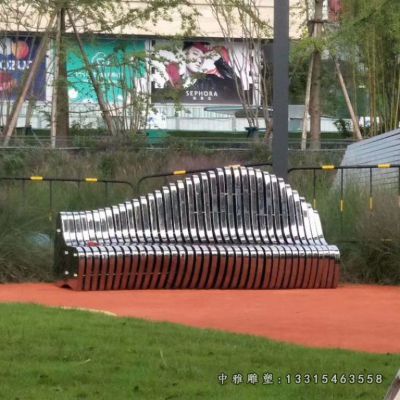 公园不锈钢休闲座椅雕塑