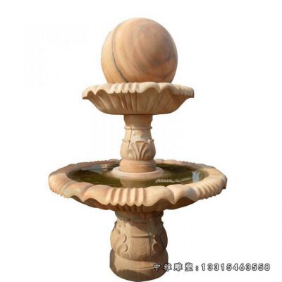 石雕景观招财风水球