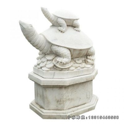 公园石雕母子乌龟