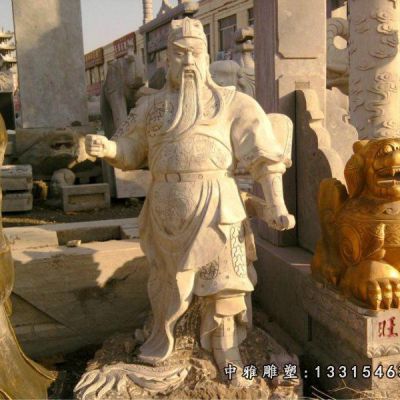 石雕武财神关公雕塑