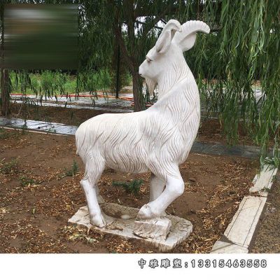 公园动物石雕山羊