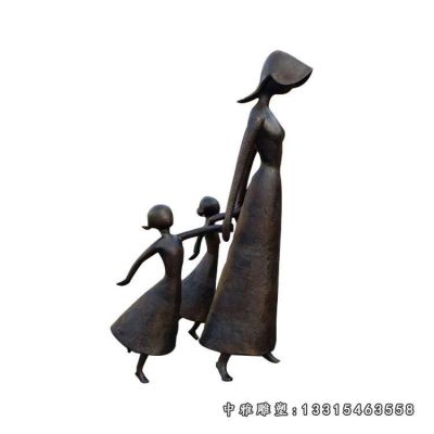 铜雕公园抽象人物摆件