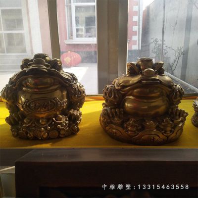 招财动物铜雕金蟾雕塑