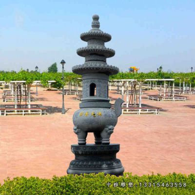 景区铜雕功德香炉