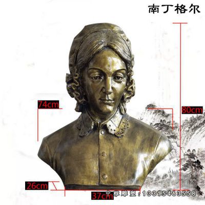 广场名人南丁格尔铜雕