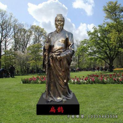 古代名医扁鹊铜雕