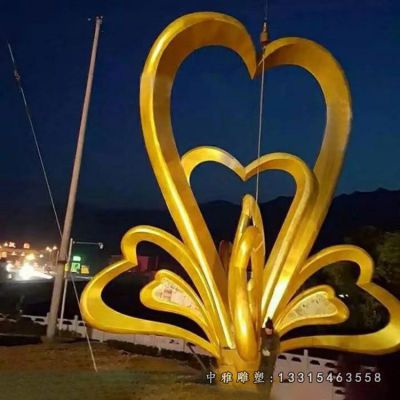 不锈钢广场天鹅雕塑