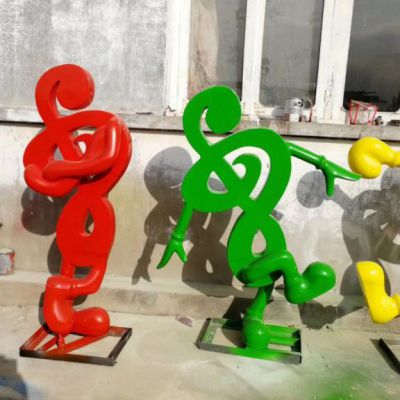 抽象音符不锈钢摆件