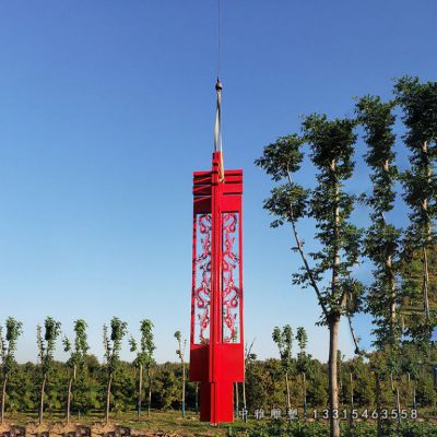 大型精神堡垒不锈钢雕塑