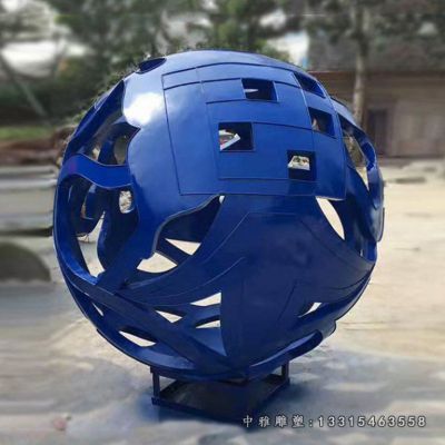 不锈钢创意圆球雕塑