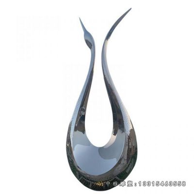 不锈钢动物天鹅雕塑