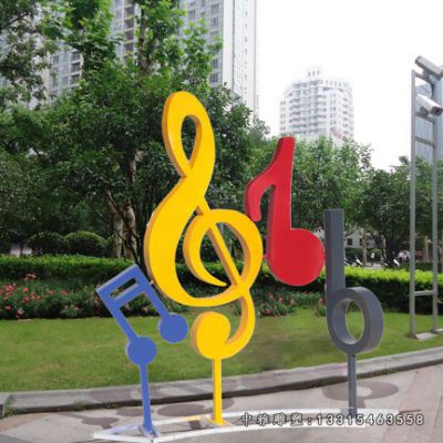 彩绘音符不锈钢摆件
