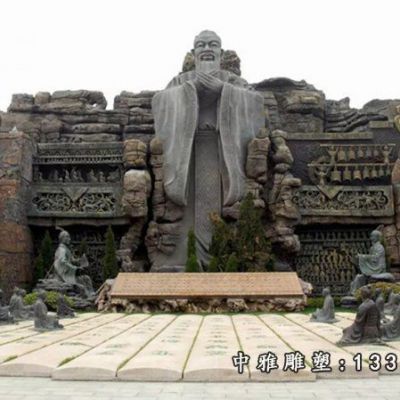 石雕户外大型孔子