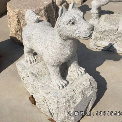 门口小狗动物石雕