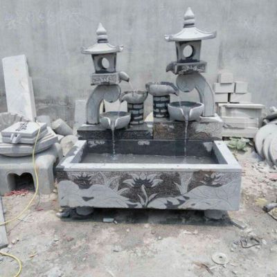 仿古流水池石雕