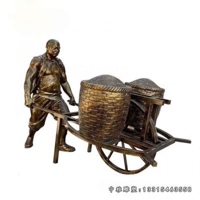 铜雕广场搬运工