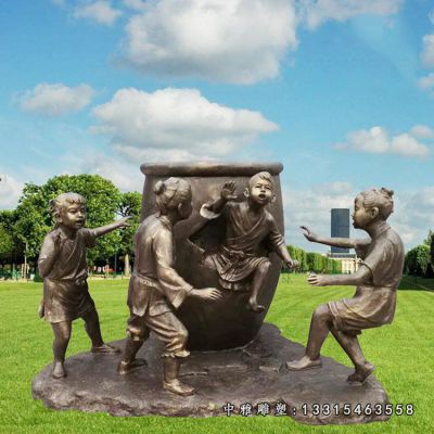 铜雕司马光砸缸