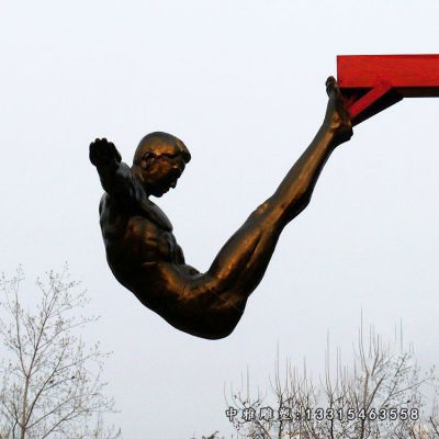 跳水运动员铜雕
