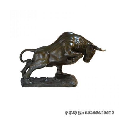 动物铜雕牛摆件